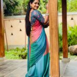 Aashika Padukone Instagram - Just checking in! 🌸 Saree by: @omsai_pattusarees @omsai_designers