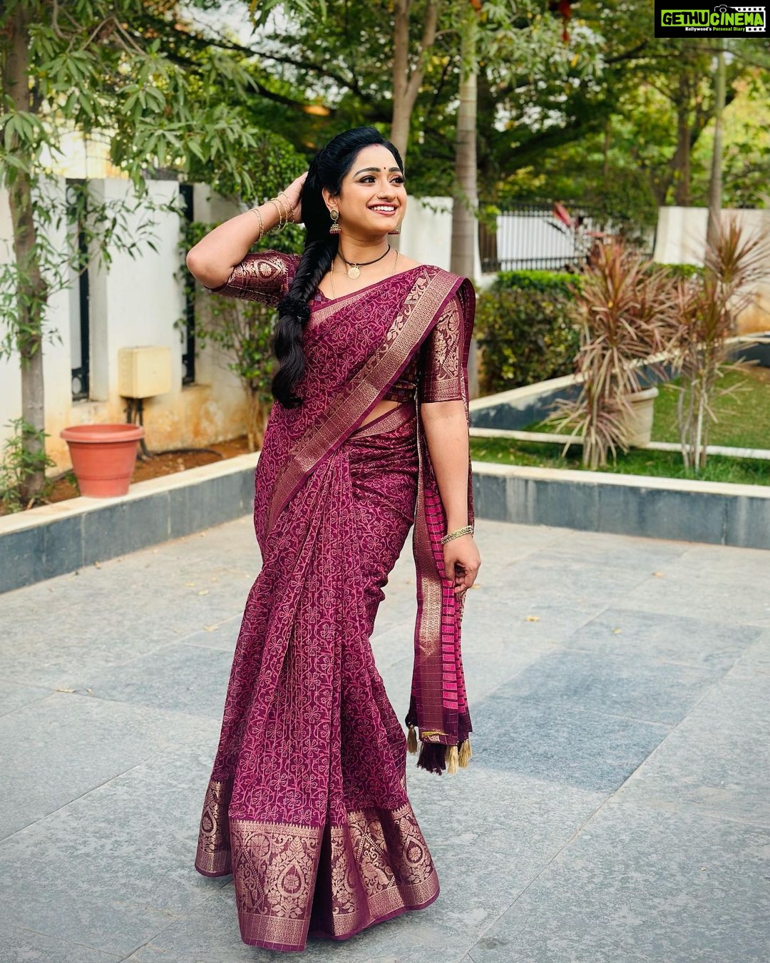 Aashika Padukone Instagram - Lovely saree by @elitew.in ♥️