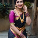 Aashika Padukone Instagram - Completely and perfectly Incandescently happy 🌺 . MUA: @makeoversbyamitha_lekha Hair: @ramya_bridalartistry PC: @ng.clickography .