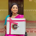 Aashika Padukone Instagram - Thankyou so much @zee5 for this amazing gift box 🎁 It has always been an honour to be a part of the zee family. @zeetelugu @zee5telugu #anniversary #giftbox #zee5 #zee5telugu #zeetelugu #zeekannada #zee5kannada #trinayani #unboxing #zee