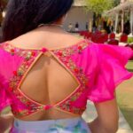 Aashika Padukone Instagram - Aur jeene ko kya chaahiye 🌸 . . Thankyou for patiently shooting my videos @samskriti_iyer 💗 MUA: @vedaragavendra_artistry Outfit: @saitanarya . .