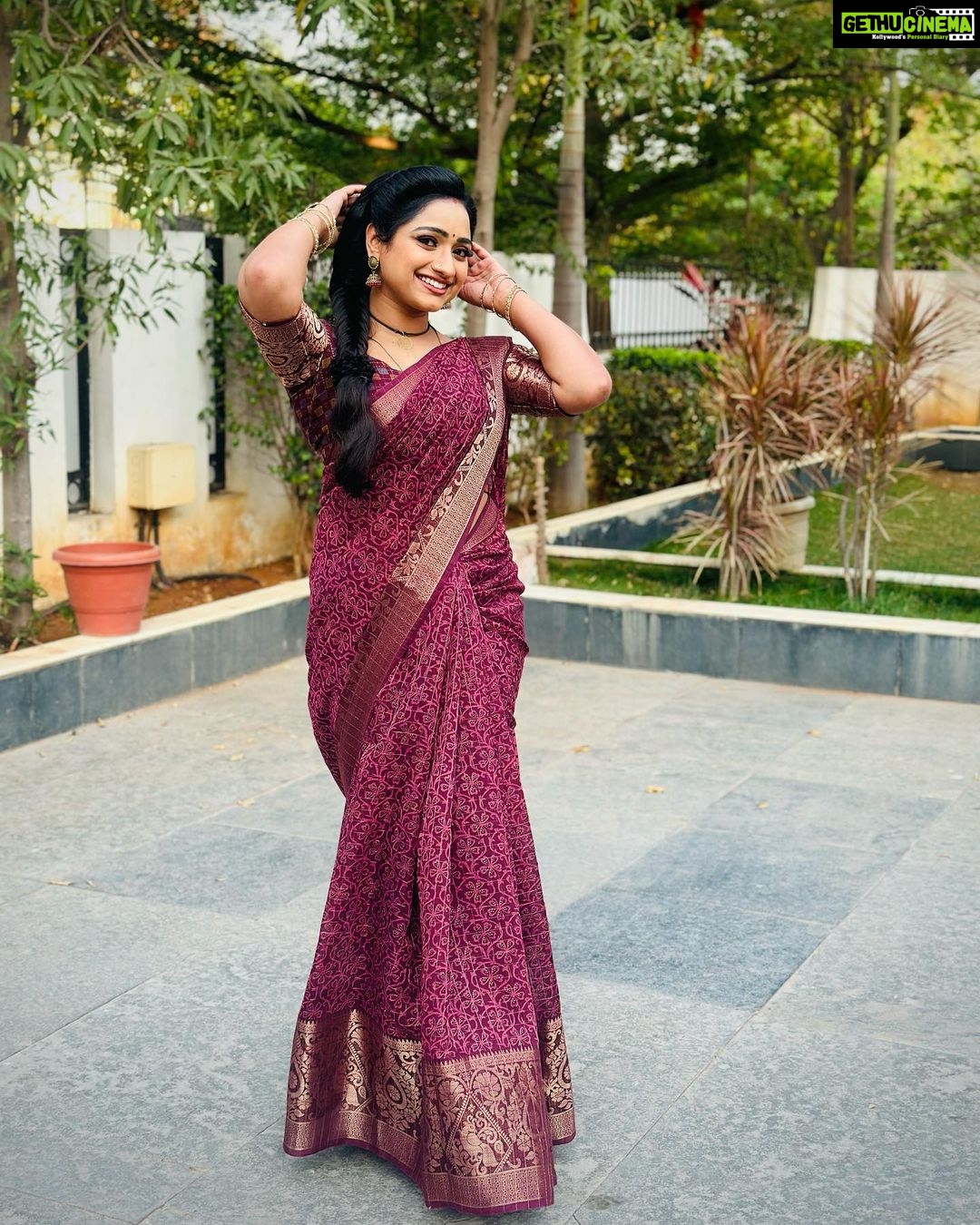 Aashika Padukone Instagram - Lovely saree by @elitew.in ♥️