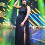Aashika Padukone Instagram - Trouble never looked so fine 🖤 #zeetelugu #ashikapadukone #ootd #showtime #funtasticawards #zeetelugu PC: @paulino_pictures Outfit: @dhatri_boutique_aa Hairby: @lovemyselfsowmya . .