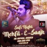 Afsana Khan Instagram - Mehfil~e~saajz (India Tour) is back with another show in Patiala for the very first time at Boombox Penthouse Patiala on 15-apr-23 # So book your slots and join me in most beautiful event🎤 @bbxpenthouse @princegirn @abhishekkapoor1986 @yash_hans @theposhnightclub Artist managed by @gurpreetbaidwan01 Artist provided by @jk_entertainment91 @itsafsanakhan Lady Luck 💕