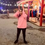 Afsana Khan Instagram - ❤️🇨🇦 Life is brighter when you shine your light🔥🔥🔥🔥One of the best trips❤️❤️ #whistler #canada #vallealumina #whistler #nightwalk #fireflies Whistler Village, Whistler