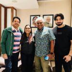 Afsana Khan Instagram - Congratulations @gurdasmaanjeeyo ji 🙌🙏 Dadu ban gye Tuci @ashishvidyarthi1 sir very humble person 🙏 Best Paji @thisisparam 👌 Delhi, India