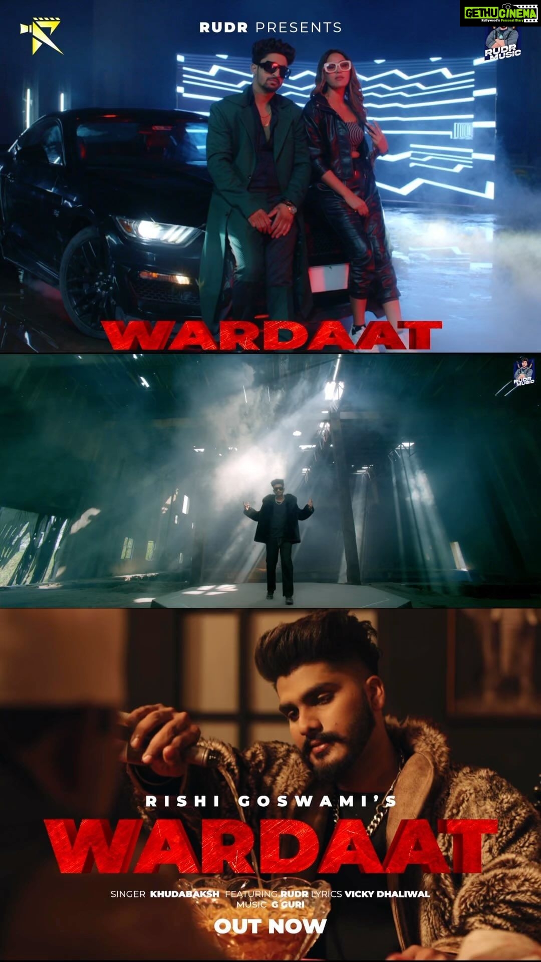 Afsana Khan Instagram - Wardaat out now. Share and enjoy. @itsafsanakhan @khudaabaksh @rg_official7 @ruddrmusic @iamvickydhaliwal @g.guriii
