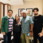 Afsana Khan Instagram - Congratulations @gurdasmaanjeeyo ji 🙌🙏 Dadu ban gye Tuci @ashishvidyarthi1 sir very humble person 🙏 Best Paji @thisisparam 👌 Delhi, India