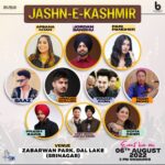Afsana Khan Instagram - Mega stars of Punjabi Pop Music land collaborate with the Kashmiri mega stars at the most beautiful place on the planet. Gar Firdaus Bar Zameen Ast Hamin asto, Hamin Asto, Hamin Asto...!! @BuntyBainsProductions and @OneDigitalEntertainment in collaboration with AK Productions are all set to light up the landscape around the magical Dal Lake with the concert of the season... Jashn e Kashmir at, Zabarwan Park, Dal Lake, Srinagar @ 3pm, 06 Aug my love @saajzofficial ❤️ @gurpreetbaidwan01 @buntybains