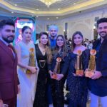 Afsana Khan Instagram - Forever friends ❤️🧿🏆 #justiceforsidhumoosewala 🙏 Outfit- @kattran_simranchawla Styled by- @junejasanchi Dubai, United Arab Emiratesدبي