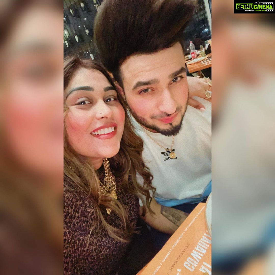 Afsana Khan Instagram - Me & Mine 💕🧿 @saajzofficial @itsafsanakhan #afsaajz #afsaajzforever #bestfriends #bestcouple #loveforever #instagram #reels #husbandandwife #bestwife 🙏🏻 Chandigarh, India