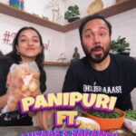 Ahsaas Channa Instagram – Panipuri is #ThatOneDish that @ahsaassy_ could eat for the rest of her life! This has to be one of my favourite Collabs till date and someday maybe we will start @saranshgoila ka chaat Bhandar!!! Which is that one dish you could eat for the rest of your life? Did you like the choice of our song? 😂😁🧑🏻‍🍳
.
.
#panipuri #golgappe #puchka #ahsaaschanna #chaat #streetfood #sadakchef #feelkaroreelkaro