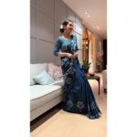 Ahsaas Channa Instagram - 💙 @aditi_no_filter @ashwinsuresh Thankyou for throwing such a warm lovely Diwali party and inviting me for it 🫶🏼 Wearing @tilohri.india
