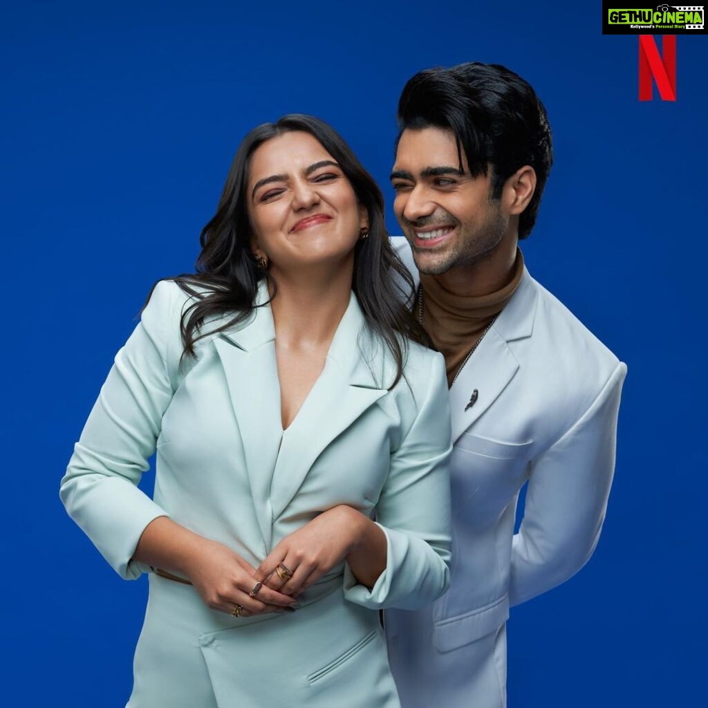Ahsaas Channa Instagram - Vinny 💕 Anmol #VinMol #MolVin or @#AmVi Comment and let us know what you think our ship name should be. @netflix_in 📸 @aniphotoguy Styled by @stylebykayal Makeup by @ritikaturakhia01 Hair by @pallavigadade Assisted by @minisingh11_