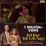 Akasa Instagram - ‘Koi Jaye Toh Leh Aaye’ by @akasasing featuring @umarriazz91 has hit 1 million views on YouTube! Keep showering them with your love! 💛 #akasa #umarriaz #aasasingh #koijayetohlehaaye