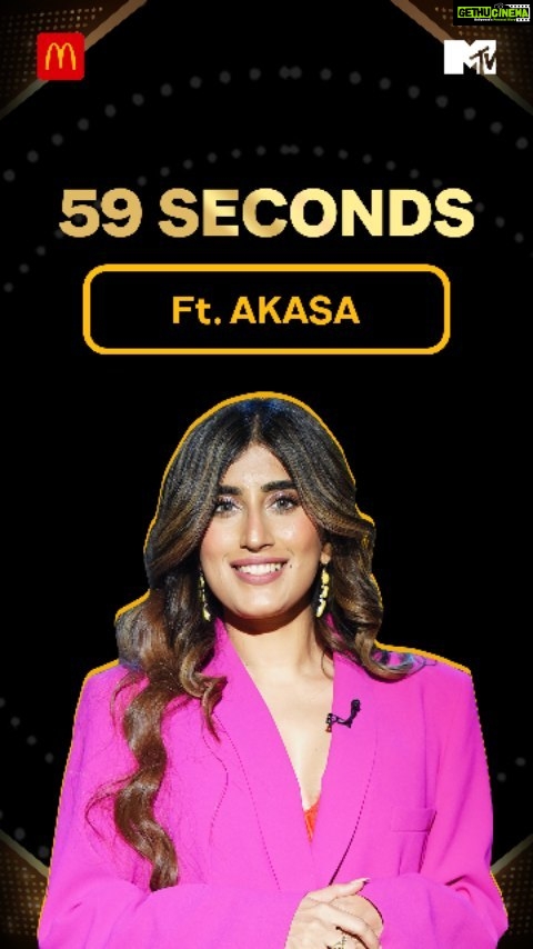 Akasa Instagram - Presenting the fabulous Akasa ka pura khulasa in 59 seconds! Don’t forget to tune into happiness with McDonald’s i’m lovin' it LIVE with MTV- Friday at 7pm. #ImLovinIt #McDonaldsImLovinitLiveWithMTV #MTVIndia, #Collab #Duet #Mcdonalds #MusicShow #AKASA