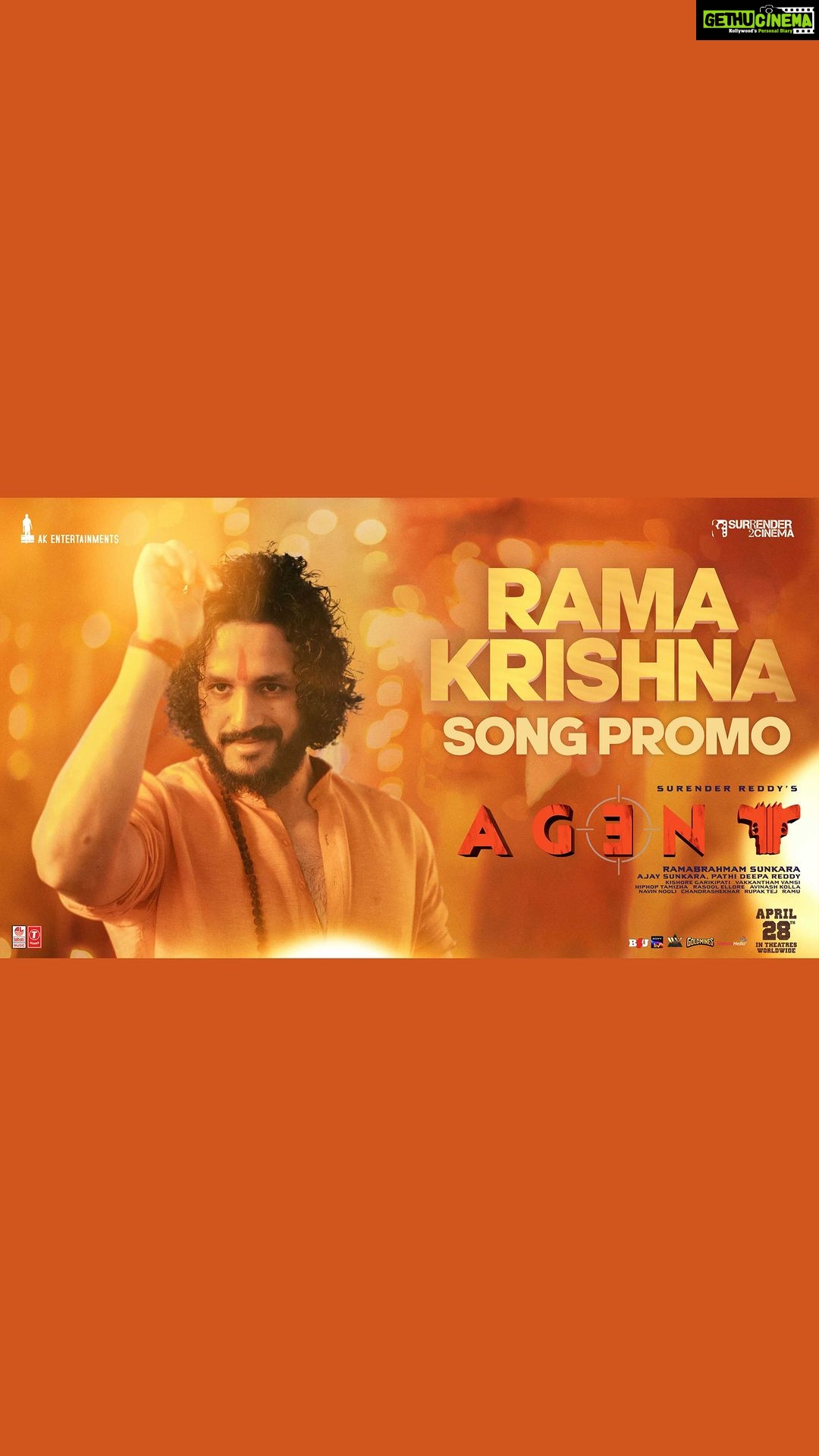 Akhil Akkineni Instagram - To all my brothers, here's the 3rd single from #Agent to heal your hearts. #RamaKrishna Full Song at 5:05 PM tomorrow #AGENTonApril28th @_vaidyasakshi @dirsurenderreddy @hiphoptamizha @AnilSunkara1 @boselyricist @miriyala_ram @vamsivakkantham @LahariMusic @tseries.official