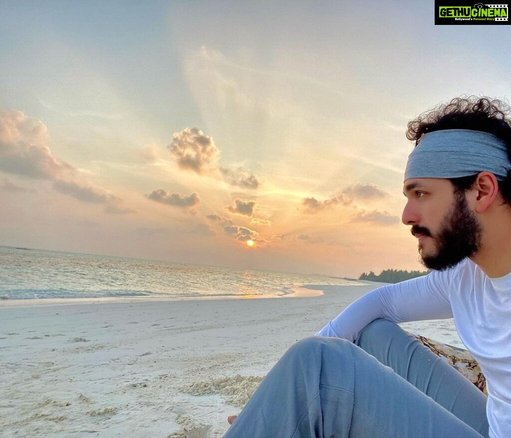 Akhil Akkineni Instagram - Taking the peace I found here back with me. Dear island goodbye for now and thank you. LUX* South Ari Atoll