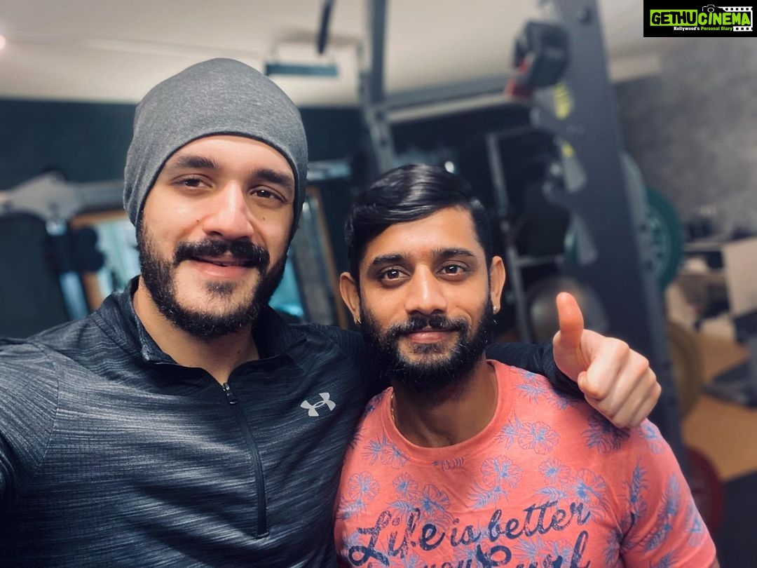 Akhil Akkineni Instagram - Time has really flown ! 7 years is a long time my friend. Thanks for always being loyal and dedicated. Your a champion at heart and I wish you the best always 💪🏻. @dilipdilla
