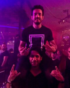 Akhil Akkineni Instagram - My dearest brother ! I wish you a happy birthday and more importantly happiness always because you deserve it. You’ll always be the good brother.... and of course make me look bad 😂. Love u so much my man. Cheers 🥃🥃🥃