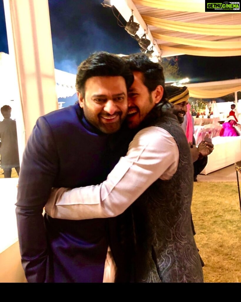 Akhil Akkineni Instagram - Happy birthday brother lots of love and more success to you .... keep smiling because you deserve all the happiness in the world. @actorprabhas