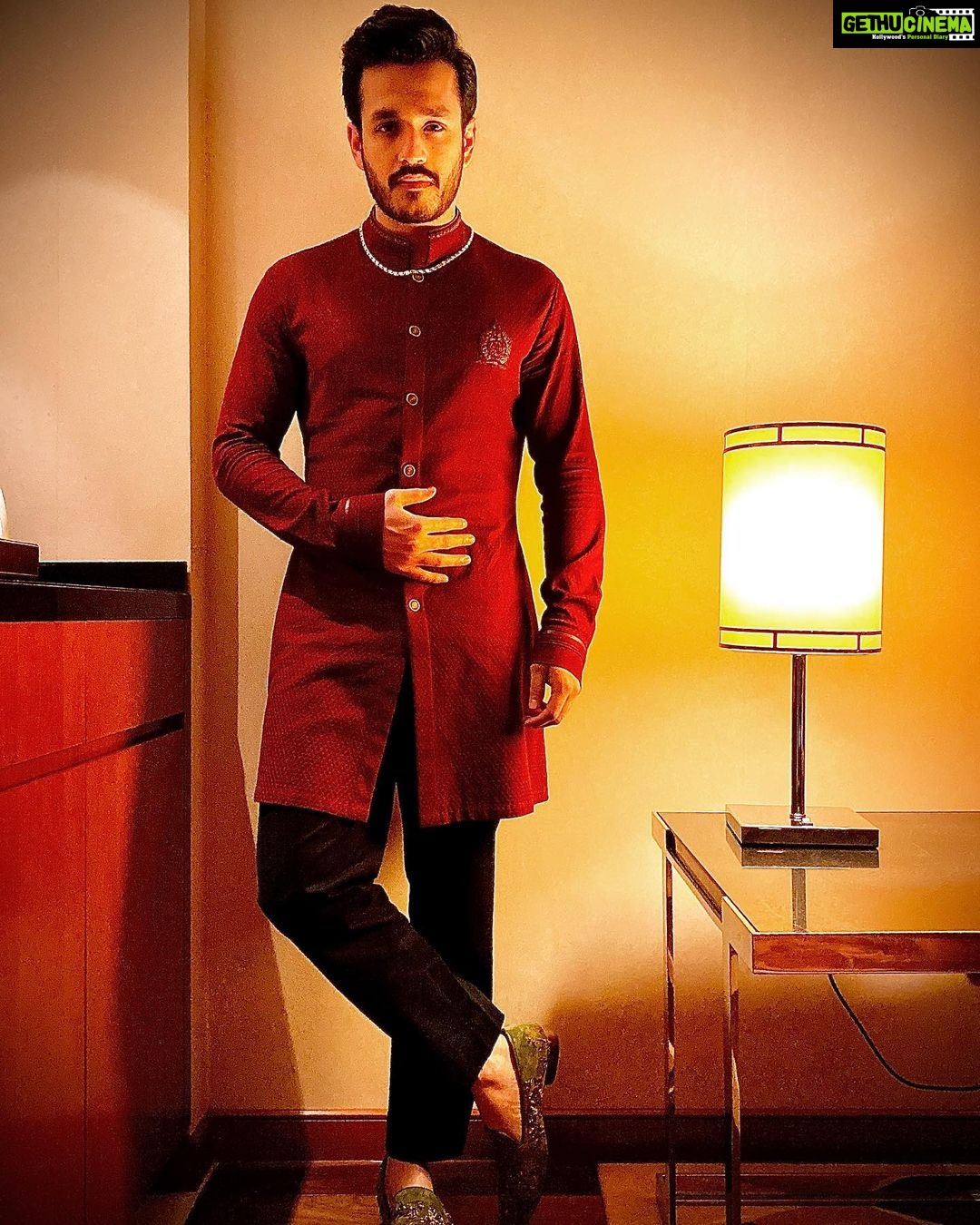 Akhil Akkineni Instagram - Wearing @shantanunikhil for the Kalyan Jewelers Navaratri Pooja styled by my fav @pallavi_85 ! Cheers guys