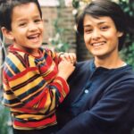 Akhil Akkineni Instagram – Will end a good Sunday with a blast from the past! A picture of mini me with my sunshine ! 😘 #motherdear
