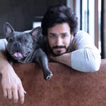Akhil Akkineni Instagram - My one and only 🐾 #drogo #throwback Shoot by @rahuljhangiani Styled by @harmann_kaur_2.0