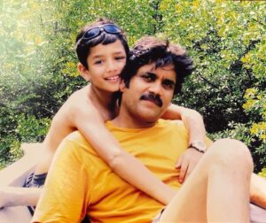 Akhil Akkineni Instagram - Happy Father’s Day Nana.
I cherish every moment with you. Blessed 🙏🏻