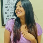 Akshaya Udayakumar Instagram - Keeping it real 💜🙌 Pc:- @_kavyasri_chowdary