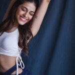 Alaya F Instagram - Me and my many moods 😋💙 Photos by @trishasarang Styled by @mohitrai @shubhi.kumar @tarangagarwalofficial @ruchikrishnastyles @teammrstyles Make up by @divyashetty_ Hair by @hairbyapeksha Outfit- @vis.a.via @appapop Jewellery - @misho_designs @the_jewel_factor Shoes- @publicdesire