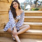 Alaya F Instagram - Totally ready for Freddy promotions 💙 ✨ Photos by @trishasarang Make up by @mehakoberoi Hair by @souravroy_1999 Styled by @tanghavri Assisted by @hritika.naik Outfit-@arabellaaofficial @vandafashionagency Jewellery-@timelessjewelsby_s @shopanatina Heels-@himalidoshilabel