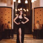 Alaya F Instagram - Moments in Marrakech🖤 Outfit by @shehlaakhan , styled by @tanghavri , hair by @mathieulaudrel , make up by @marianfilali , images by @marrakechphotographe La Mamounia Marrakech