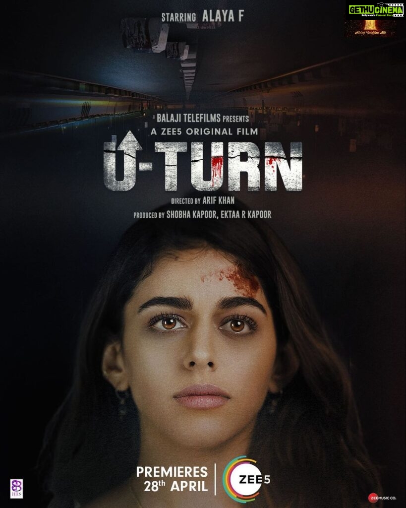 Alaya F Instagram - There is no going back from this U-Turn. Proceed at your own risk! Premieres on 28th April, only on #ZEE5. Trailer out on 13th April. Stay Tuned. 🖤 @zee5 @ektarkapoor @shobha9168 @arifkhan09 @balajimotionpictures @priyanshupainyuli @aashimgulati @parvez.shaikhh @radsanand @ruchikaakapoor @Anirudh_k_sharma @manish_kalra @zee5global #BalajiMotionPictures #UTurnOnZEE5