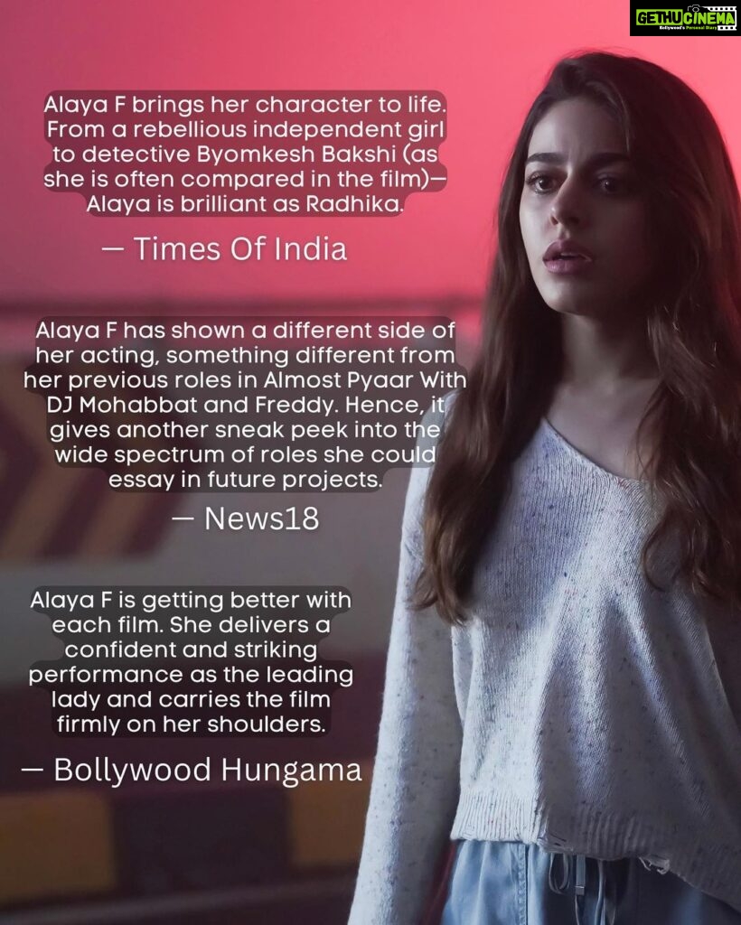 Alaya F Instagram - Thank you so so much for your continued love and support♥️ it means everything to me!♥️ onwards and upwards♥️ If you haven’t watched U-Turn yet, head over to @zee5 and watch it NOW, NOW, NOW!🥰🖤