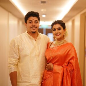 Alina Padikkal Instagram - Belated birthday post🚨
26.FEB : Born date of my most fav person.!
Dear HUSBAND. 
Your are just amazing and unique.! Rather than wishing you birthday I should be thankful to your parents, giving birth to such a nice happy soul. I was a pupa to my patents untill I met you and now am that butterfly 🦋 roaming around with you as promised .. always happiness, trips, parties, get together, crazy dinner dates.. more to add on soon.!!!

OKAY so now as everyone says we are on our way to 30s in few years and let’s start showing maturity (only to those who complains🤪😂) and be more crazier childish couple as we get older together.! After all it’s US . 

HAPPY BIRTHDAY bae. ❤️ 

Mrs padikkal ALINA ROHIT 🤪