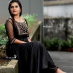 Alina Padikkal Instagram - Black is such a happy Color.! 🖤 Costume: @navamimypassionyourfashion Stylist : @nithinju MUA : @aleena.makeupartist 📸 : @anand_kovalam #alinapadikkal #blackgirlmagic #shoot