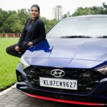 Alina Padikkal Instagram - My travels are made energetic thanks to the all-new #Hyundaii20NLine. The athletic design and sporty sound of my #i20NLine is the biggest turn on for any car enthusiast. With it's Intelligent manual transmission, I always have a tension free ride enjoying the best sounds of the superior Bose music systems. What are you waiting for, #itstimetoplay @hyundaiindia Hyundaii20NLine #hyundainline #hyundaiindia #alinapadikkal @eisk11