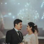 Alina Padikkal Instagram - 30.08.2021. That moment we could cherish for lifetime. #alinarohitsaga with @motion_pictureswedding_planner @motionpictures_weddings Wedding gown : @khalifcelebration Designer : @zohib_zayi MUA : @aleena.makeupartist Hair : @sudhiar.hairandmakeup @drisya.sasidharan.161 ❤️ Paramount Tower