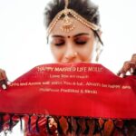 Alina Padikkal Instagram - #alinarohitsaga When my parents decided to surprise me with their message.! @aaryanairdesigns thanks for this special Kanchipuram saree♥️ @motionpictures_weddings @motion_pictureswedding_planner @aleena.makeupartist @sudhiar.hairandmakeup @drisya.sasidharan.161