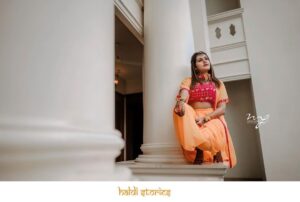 Alina Padikkal Instagram - Haldi 2k21 #alinarohitsaga 

Photography : @motionpictures_weddings 

costume : @cassidinae._  @nithinju 
 
mua: @aleena.makeupartist