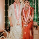 Alina Padikkal Instagram - #alinarohitsaga @motionpictures_weddings @motion_pictureswedding_planner Saree : @aaryanairdesigns Blouse : @thanuzbridalboutique MUA : @aleena.makeupartist Hair : @sudhiar.hairandmakeup Draping: @drisya.sasidharan.161 Stylist: @nithinju Calicut, India