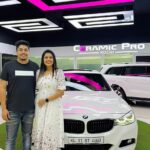 Alina Padikkal Instagram - Congratulations @alina.padikkal & @rohit_pradeep_ 🤝🎊 #bmw #330igt #alpinewhite #kochi #kerala Ernakulam, Kalamasery