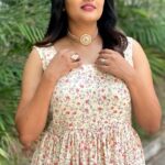 Alina Padikkal Instagram - 🌼Alina🌼 Muse: @alina.padikkal Hairstyling: @brahma_hairandmakeup Makeup: @aleena.makeupartist Outfit: @atelierdesigns0 Styling: @nithinju Jewellery: @kaya_online_ #alinapadikkal #trending #celebrity #trendingnow #trendingreels #explore Kairali TV