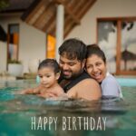 Alya Manasa Instagram - Insta live on ARSH'S 1st year birthday in Maldives @fushifaru