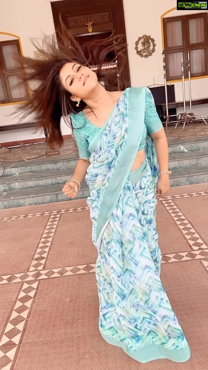 Alya Manasa Instagram - Just a try @jimmiki Ponnu #iniya @suntv @saregamatamil