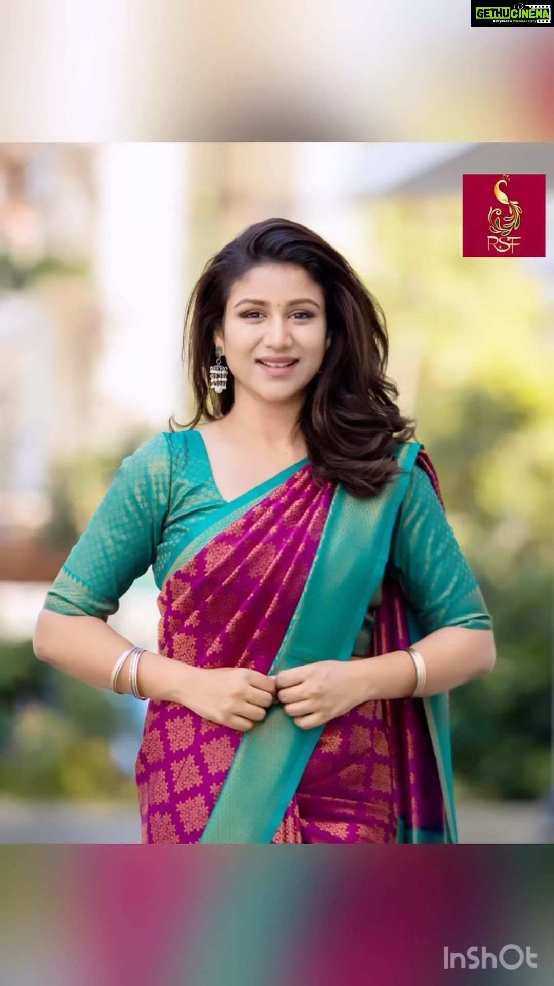 Alya Manasa Instagram - This song 🎧 wow 🤩 Team behind the beauty me look Saree @rs_fashionss_ Jewellery @vp.avenue Beautiful earrings & bangles @vp.avenue