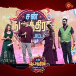 Alya Manasa Instagram - You Both Make Our Heart Smile 😍 Stills From Sun Natchathira Kondattam - Tiruppur #SunTV #SNKTiruppur #Iniya @alya_manasa @rishi_raj_nadigan