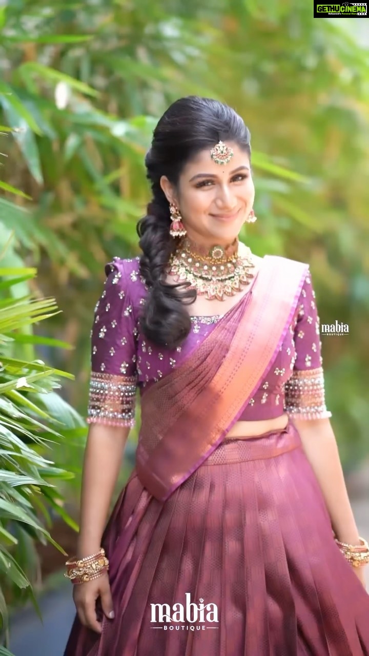 Alya Manasa Instagram - Loved 🥰 my attire Best team behind 🤩🤩 Outfit @mabia_mb Jewellery @bronzerbridaljewellery Muah @vijiknr Captured @p2click.in Styling @ivalinmabia