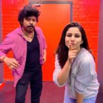 Alya Manasa Instagram - Tqsm @choreographer_sridhar 🥰🤩such a nice person you are ..I had my dream come true like doing reels with u 😍😍
